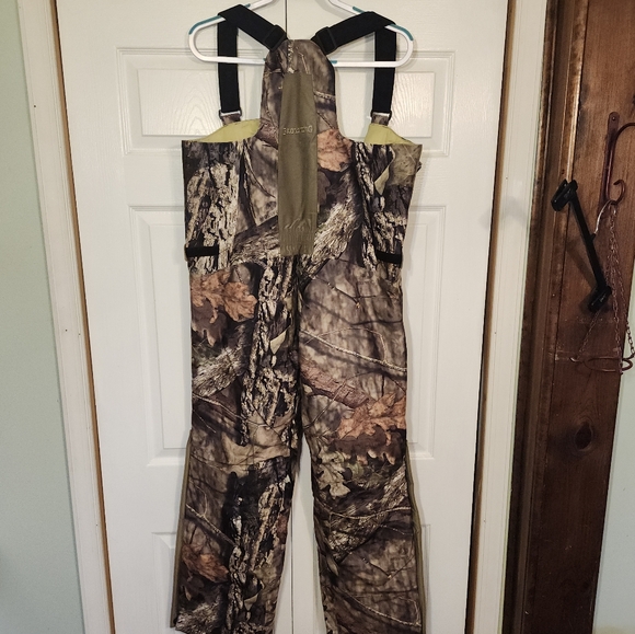 BROWNING Hells Canyon PRIMALOFT Insulated Hunting Mossy Oak Bibs WMS Size L NWT. - Picture 3 of 16
